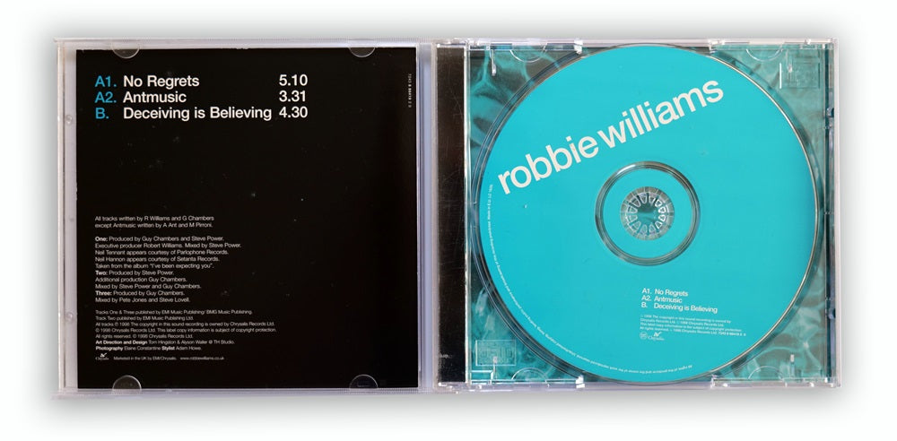 Robbie Williams - No Regrets CD Single - UK