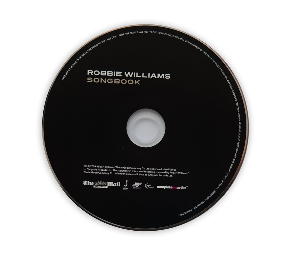 Robbie Williams - Songbook The Mail On Sunday CD Promo - UK