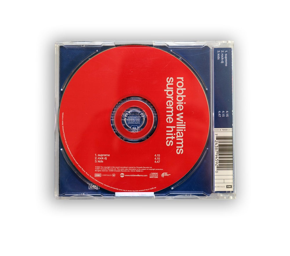 Robbie Williams - Supreme CD Single with sticker - UK