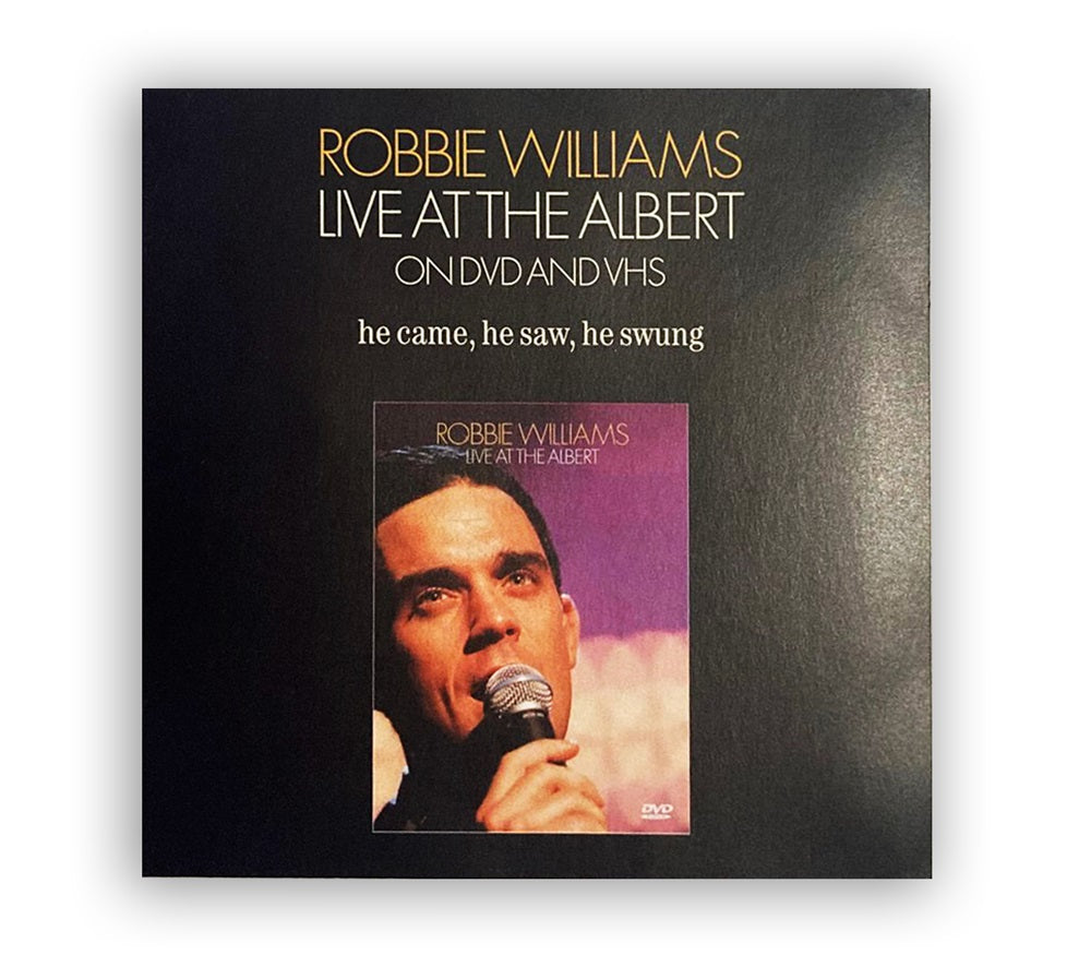 Robbie Williams - Swing When You're Winning CD Album (with insert #1) - UK