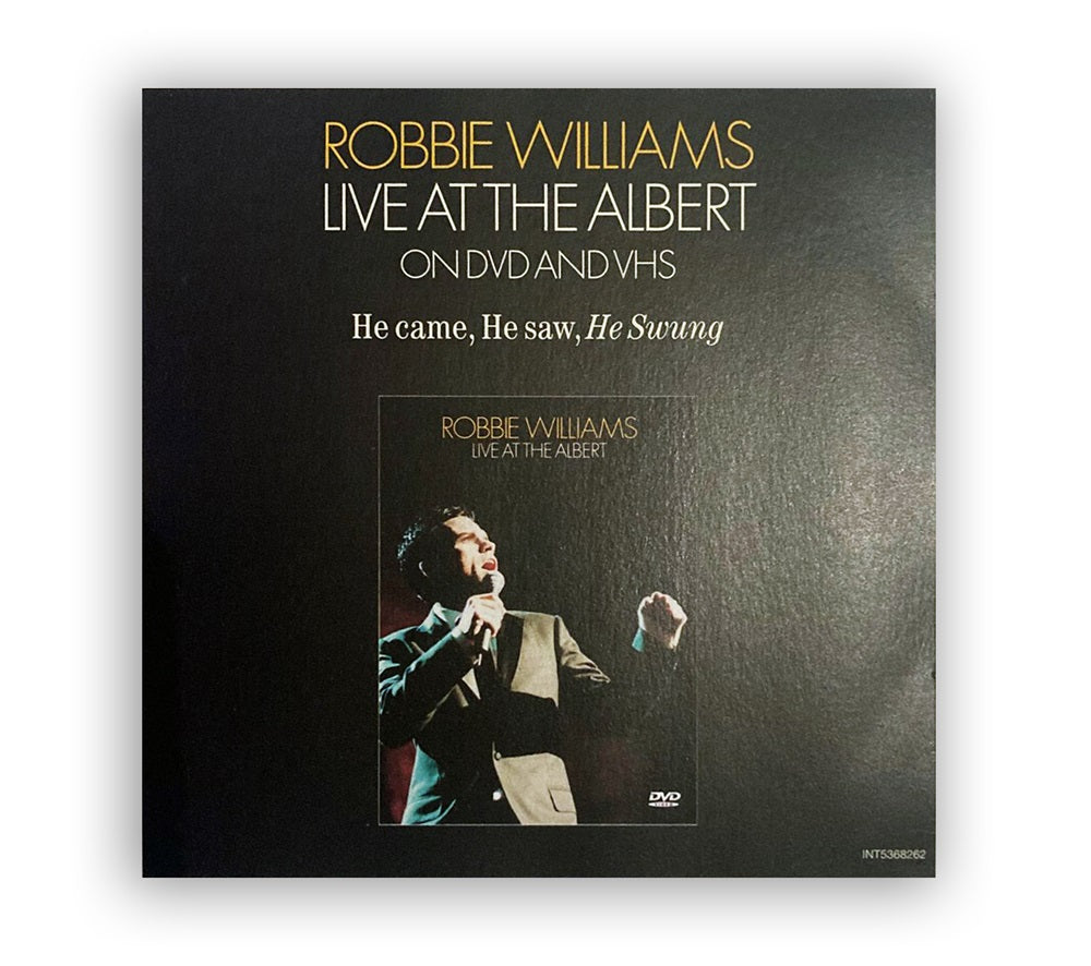 Robbie Williams - Swing When You're Winning CD Album (with insert #2) - UK