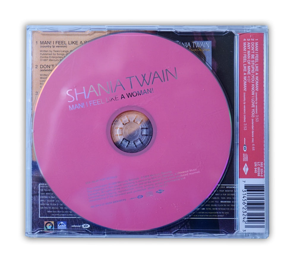 Shania Twain - Man! I Feel Like A Woman Enhanced CD Single - UK