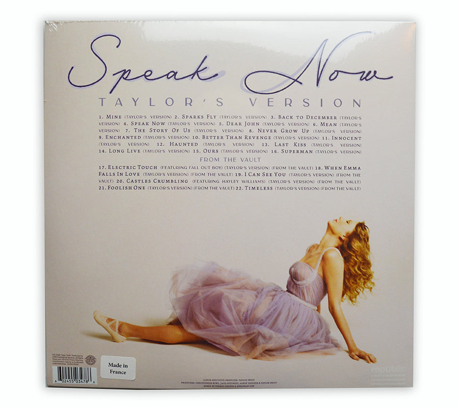 Taylor Swift - Speak Now (Taylors Version) 3LP Lilac Marbled Vinyl - France