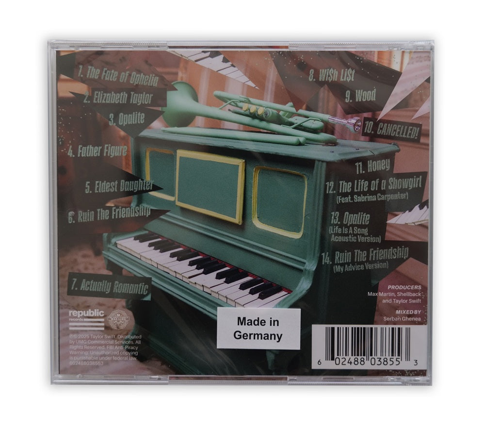 Taylor Swift - The Life Of A Show Girl CD Album Limited Edition 'Life Is A Song Acoustic Version' - USA