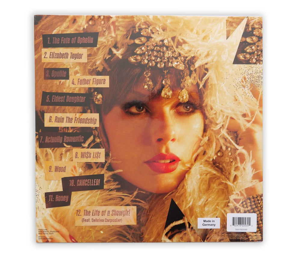 Taylor Swift - The Life Of A Show Girl LP Album Limited Edition 'Summertime Spritz Pink Shimmer' - USA