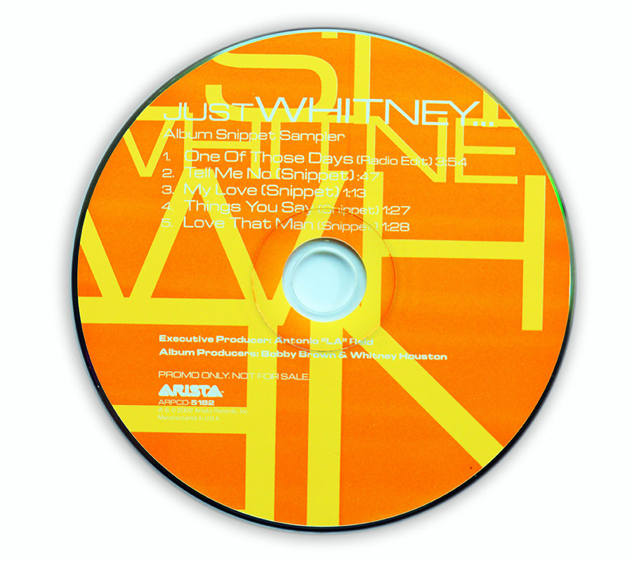 Whitney Houston - Album Snippet Sampler CD Promo - USA
