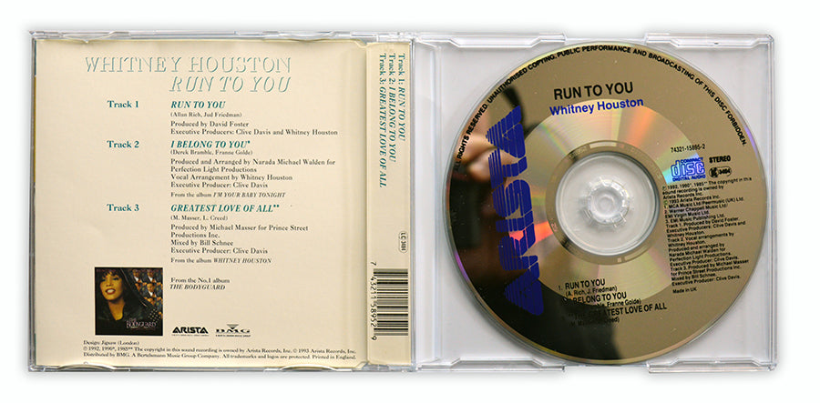 Whitney Houston - Run To You CD Single - UK