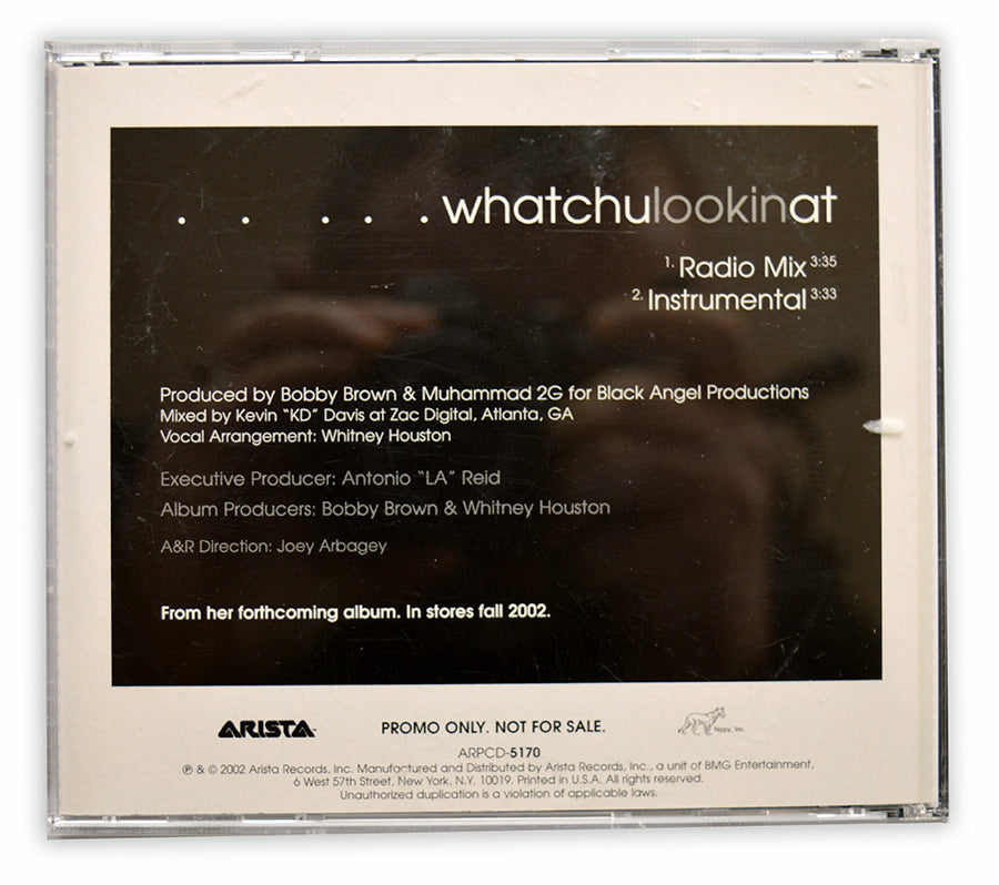Whitney Houston - Whatchu Lookin At CD Single Promo - USA