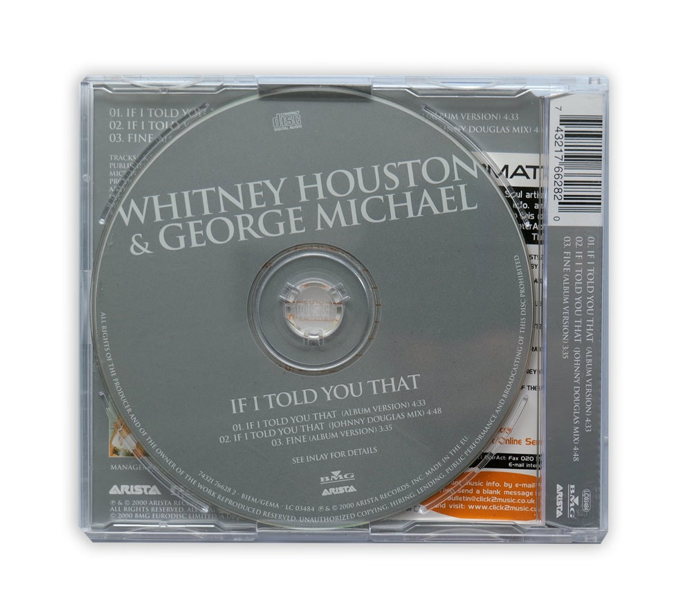 Whitney Houston & George Michael - If I Told You That CD Single - UK