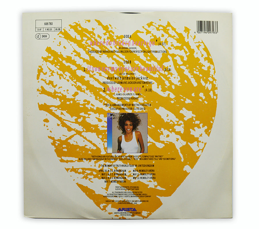 Whitney Houston - Where Do Broken Hearts Go 12" Single - UK