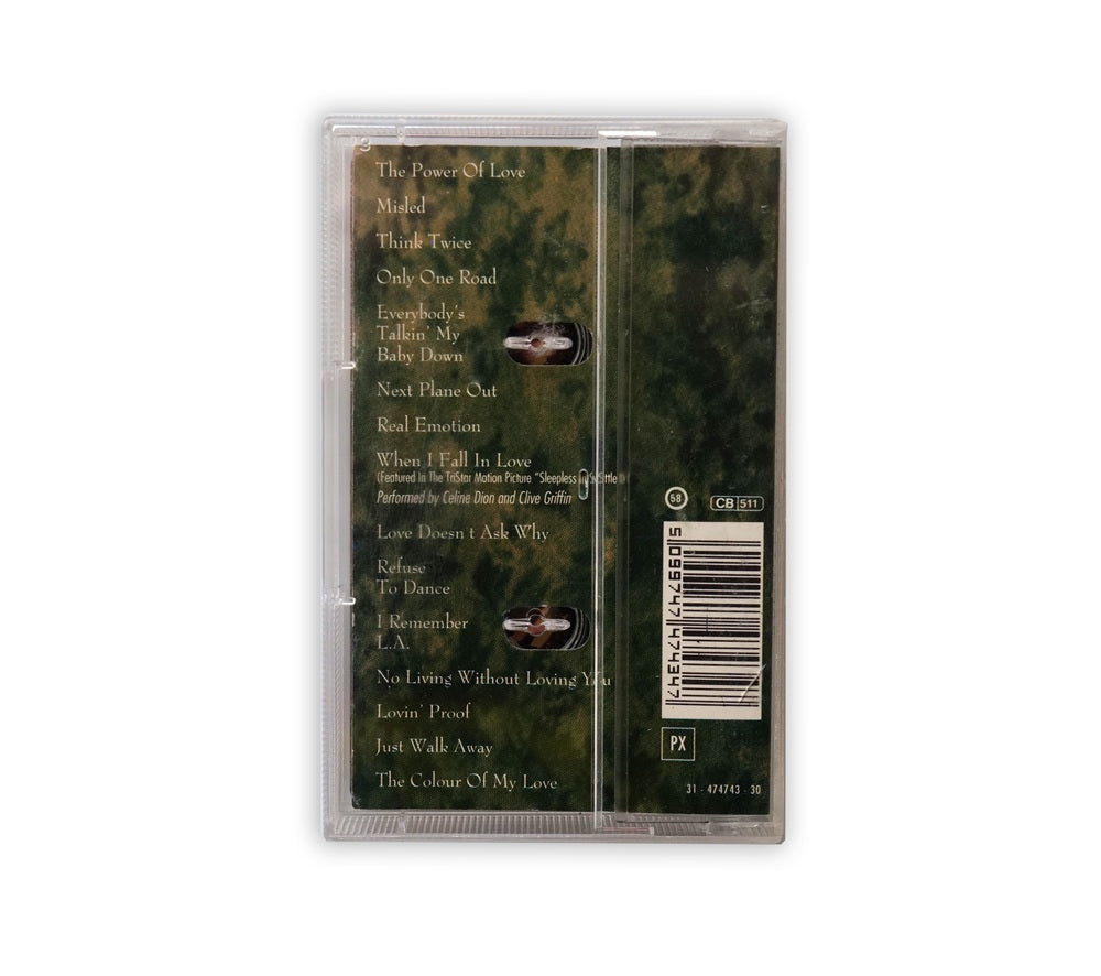 Celine Dion - The Colour Of My Love Cassette Album - UK