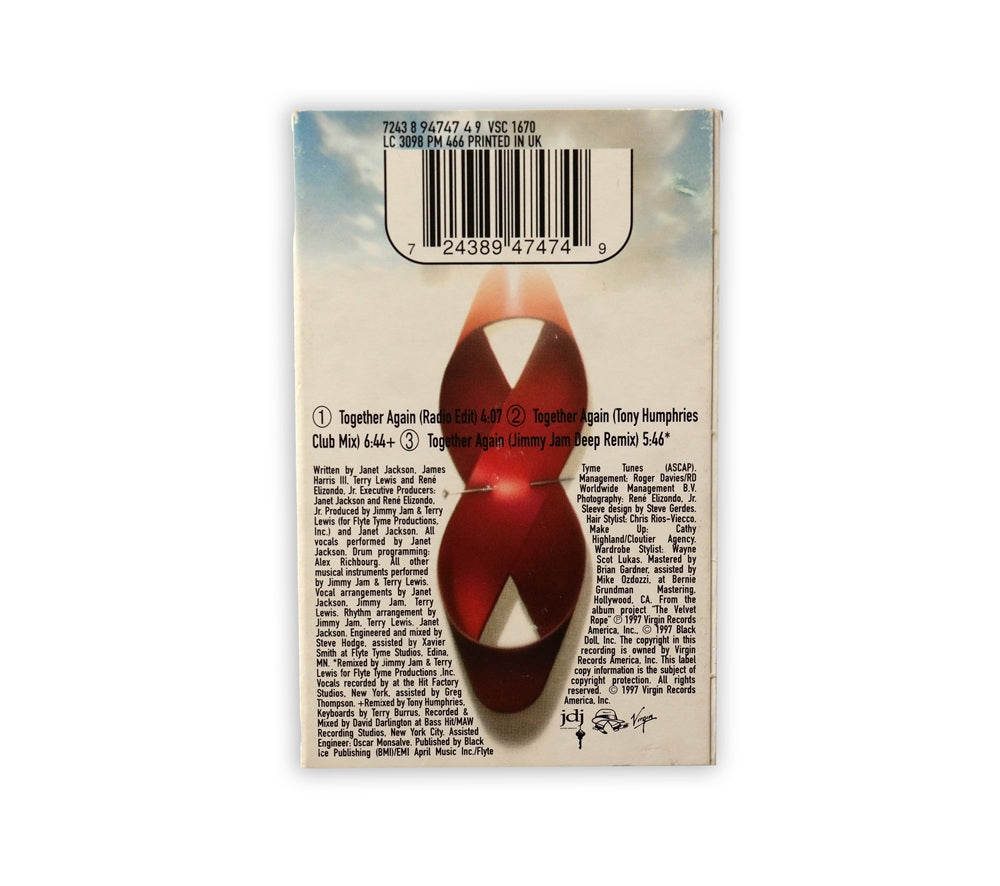 Janet Jackson - Together Again Cassette Single - UK