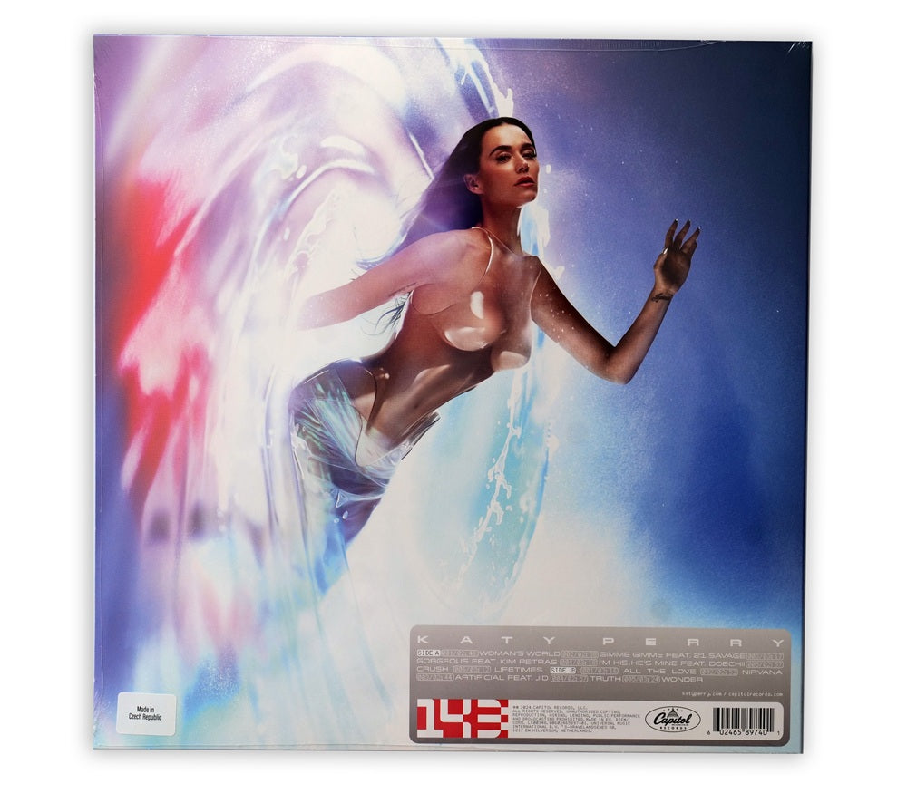 Katy Perry - 143 LP Album Silver album + Signed Print - Netherlands