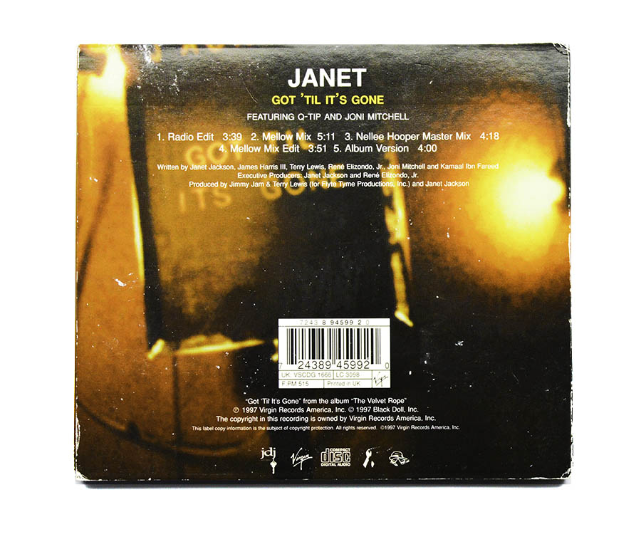 Janet Jackson - Got 'Til It's Gone CD Single - UK