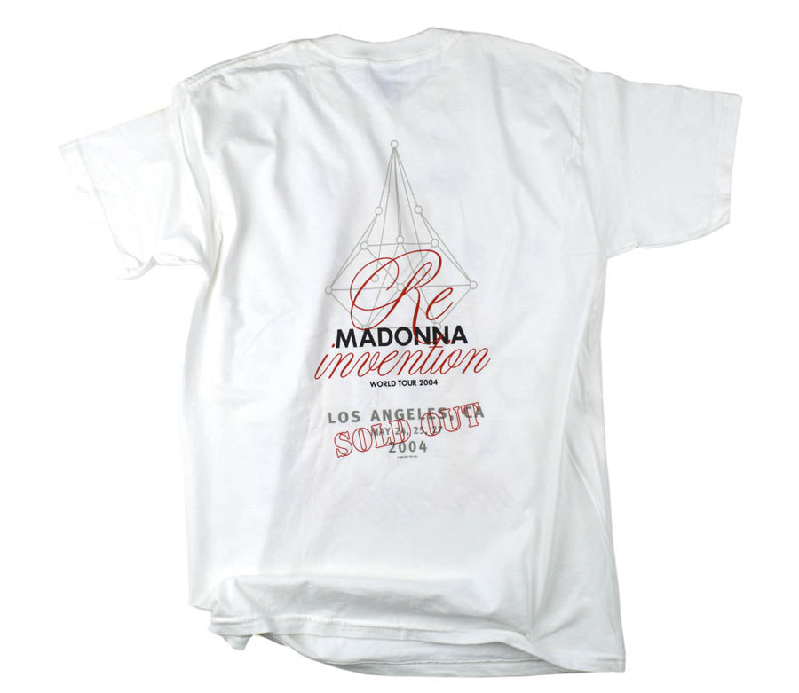 Madonna Re-Invention 2004 Tour T-Shirt (White) – The Pop Residency